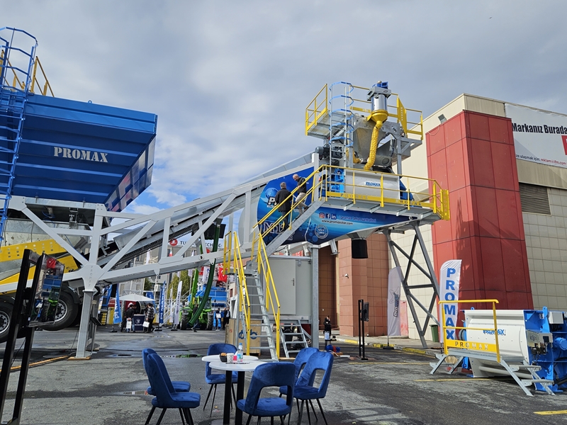 Promax, İstanbul Beton 2023 Fuarında Mobil Beton Santrallerini Sergiledi