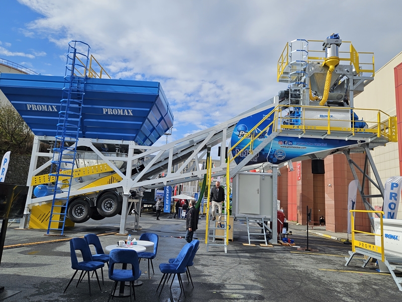 Promax, İstanbul Beton 2023 Fuarında Mobil Beton Santrallerini Sergiledi