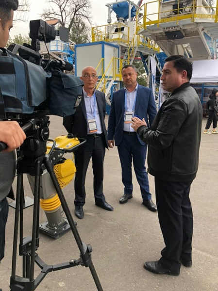 Promax Concrete Batching Plants Showcased the M100 TWN Model at the Uzbuild Fair