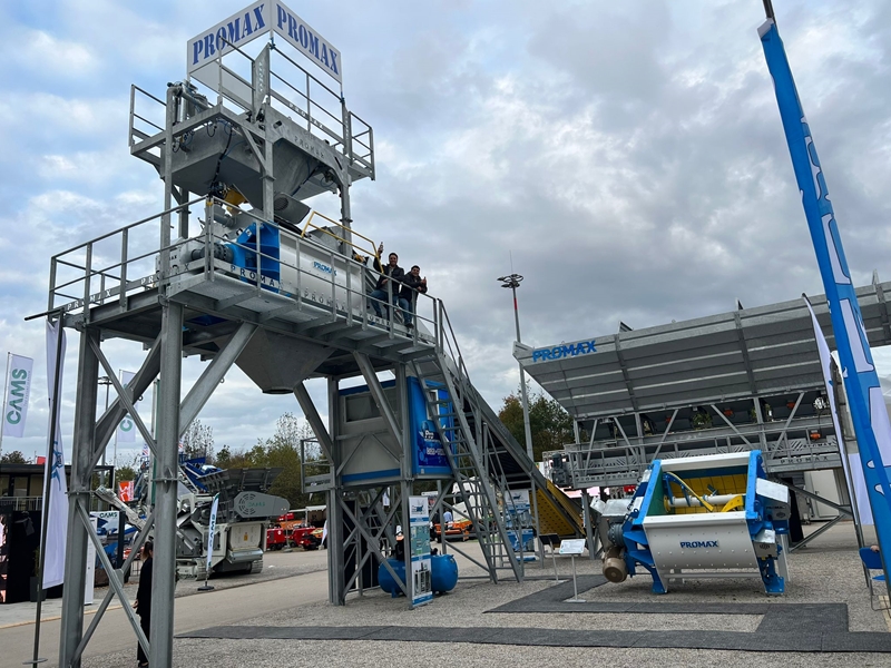 A Promax a Bauma 2022 Kiállításon Mutatta be a C120 TWN Modellt és az Iker Tengelyes (Twin Shaft) Keverőket