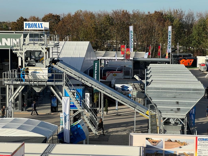Promax представила C120 TWN и бетоносмесители с двойным валом на выставке Bauma 2022.