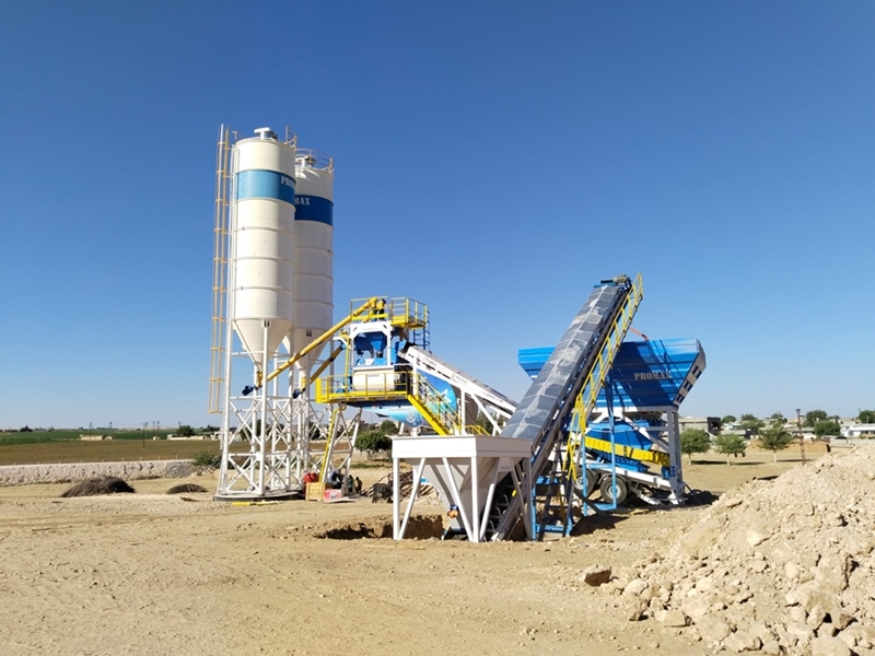 120m³/h Mobile Concrete Batching Plant