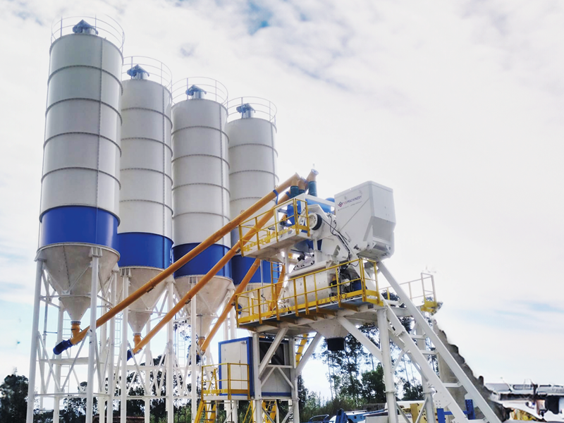 100m³/h Kompakt Kovalı Sistem Beton Santrali